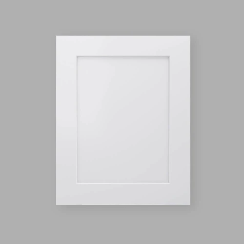 White MDF Shaker Style Kitchen Cabinet Door in Satin White Finish for DIY Flat Pack Renovations Australia