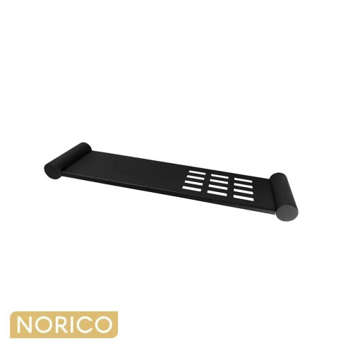Norico Pentro Matte Black Towel Shelf, Durable 304 Stainless Steel Bathroom Rack, Australia.