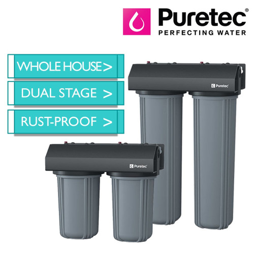Puretec WH2-30 Whole House Dual Water Filter System for Mains Water Supply in Australia and New Zealand.