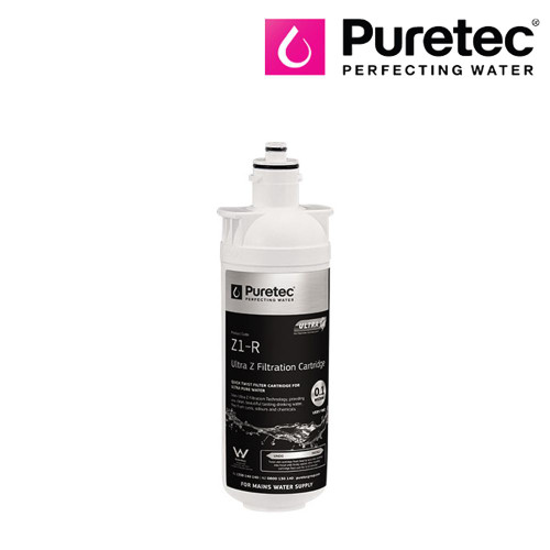 Puretec Z1-R Quick-Twist Undersink Water Filter Replacement Cartridge, 0.1 Micron Ultra Z Filtration Technology, Australia.