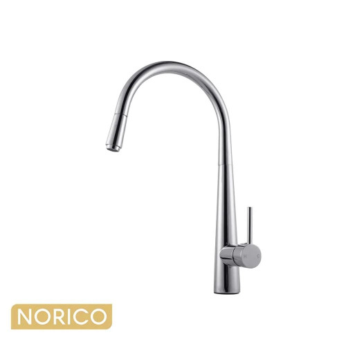 Norico Pentro Chrome Kitchen Mixer Tap with 360 Degree Swivel Spout for Australian Kitchen Renovations