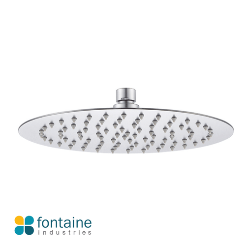 Rosa 250mm Round Rain Shower Head in Polished Chrome for Luxury Australian Bathrooms