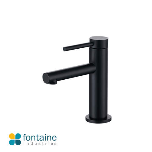 Rosa Matte Black Single Lever Bathroom Basin Mixer Tap - Fontaine Industries Australia