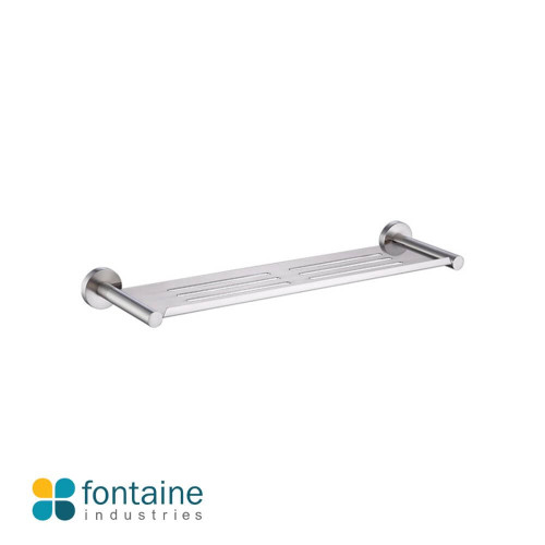 Modern Rosa Brushed Nickel Shower Shelf for Australian Bathroom Organization