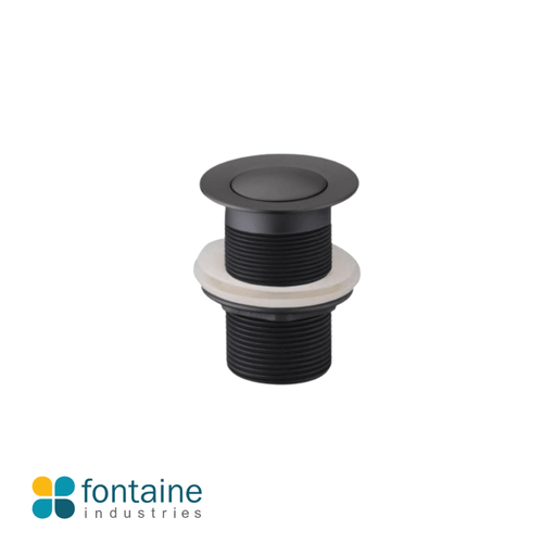 Rosa minimalist matte black pop up basin waste plug for modern Australian bathrooms