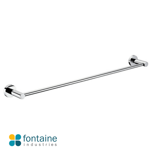 Modern Rosa Chrome Single Towel Rail 810mm Wall Mounted Bathroom Accessory Renovator Store Australia