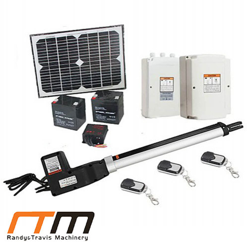 Serrano 500kg Single Swing Automatic Remote Control Gate Opener with Solar Panel and Heavy Duty Motor for Residential Driveways in Australia