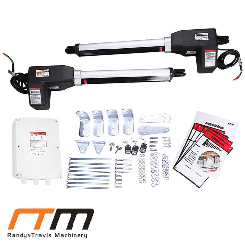 Serrano 1000kg Heavy Duty Double Swing Automatic Gate Opener Kit with Dual 24V DC Motors and Remote Control for Residential Driveway Security in Australia