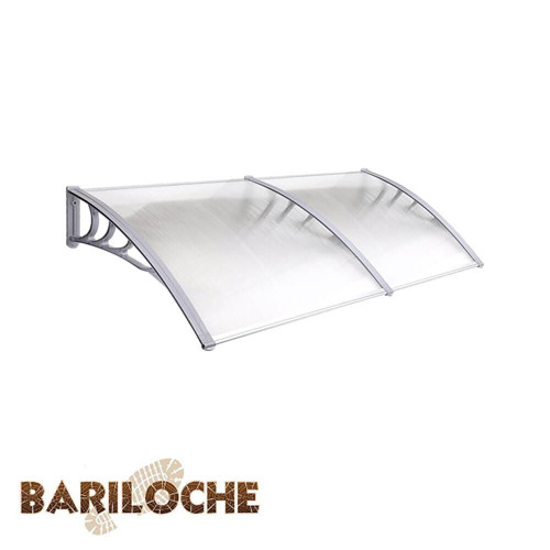 DIY Outdoor Polycarbonate Awning Cover for Windows and Doors in Australia, 2m Wide x 1m Projection, Weather Resistant Shade Canopy.