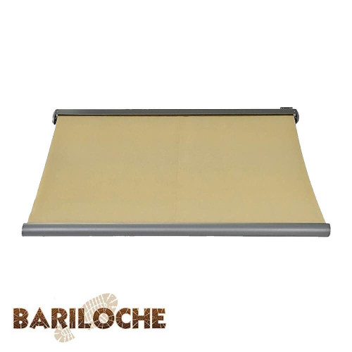 Bariloche beige full cassette retractable motorised awning 4m x 3m for Australian outdoor entertaining areas from Renovator Store.