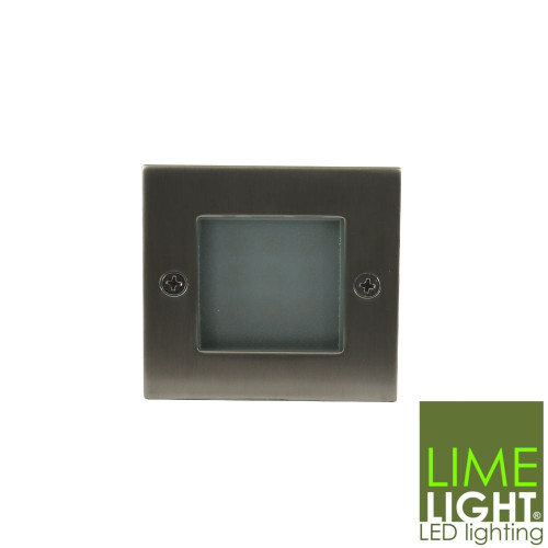 Modern black Harmon LED outdoor step light for garden paths and stairs, Renovator Store Australia.