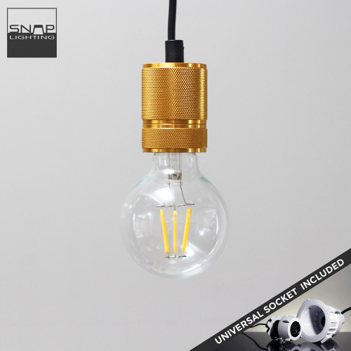 Snap Lighting Eden Gold Suspension Kit Pendant Light for modern Australian home interiors.