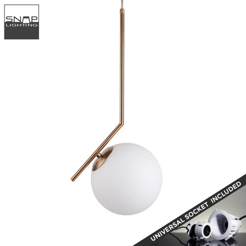Modern minimalist Filo round brass pendant light for elegant home lighting in Australia.