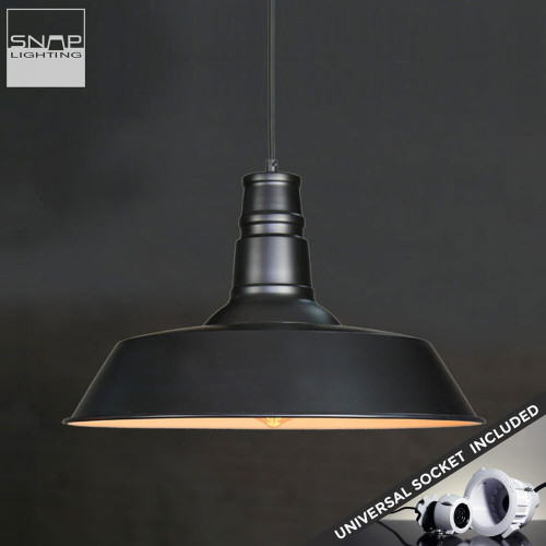 Snap Lighting Harvey Black Dome Pendant Light for Modern Australian Home Interiors