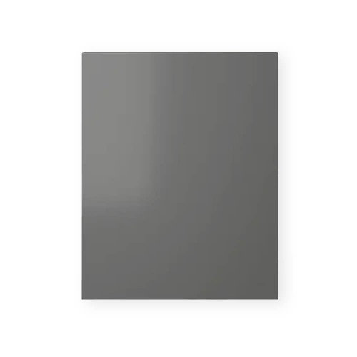 Flat Pack Kitchen 2-Drawer Cabinet Door - For 600mm - Flat Modern 18mm Thick - Satin Ash