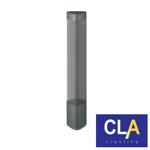 Modern CLA Lighting 7W LED Grey Triangular Bollard Light with 3000K Warm White Glow for Australian Garden Pathways and Driveways