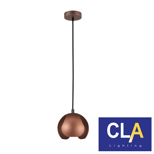 Vaina Antique Copper Interior Dome Pendant Light by CLA Lighting, ideal for industrial-style kitchen island benches and dining areas in Australian homes.