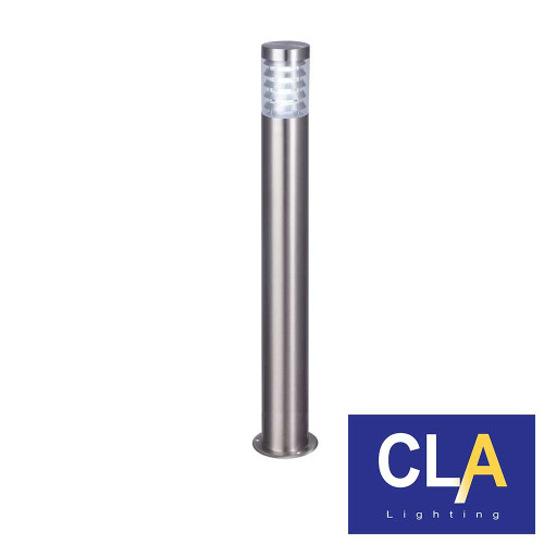 Modern Elanora 1000mm 304 Stainless Steel Outdoor Bollard Light with E27 Base and Clear Diffuser for Australian Landscapes and Pathways