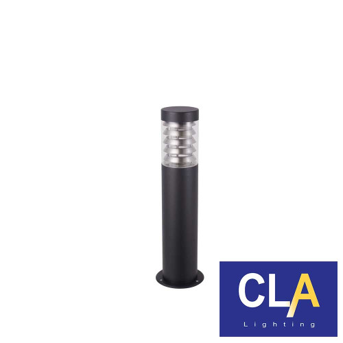 Black CLA Lighting Elanora 500mm Outdoor Bollard Light in Powder Coated 304 Stainless Steel for Australian Garden Pathways