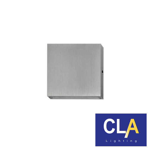 CLA Lighting PDL 12V LED Exterior Surface Mounted Square Pillar Wall Light in 316 Stainless Steel for Modern Australian Outdoor Landscapes