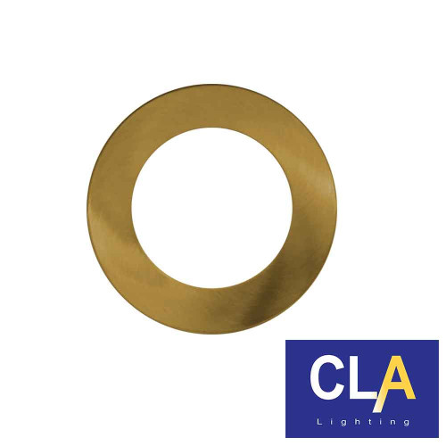 CLA Lighting Antique Brass 95mm Round Clip-On Downlight Faceplate Ring for Australian Interior Lighting Design