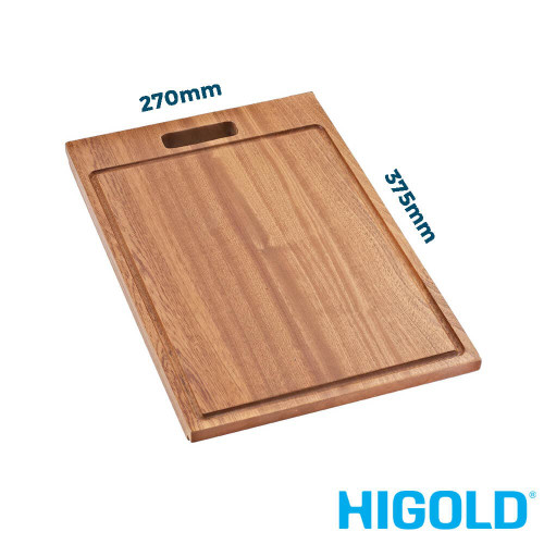 Higold Sapele Wood Chopping Board 375mm for Kitchen Sinks Australia