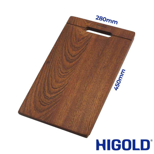 Higold Sapele Wood Chopping Board for Kitchen Sink Workstation, 450mm, Australia