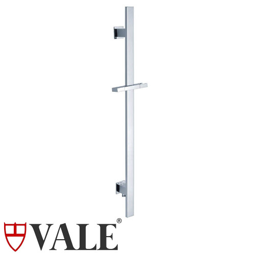 Vale Square Shower Rail with Integrated Inlet in Luxury Chrome, modern bathroom hardware from Renovator Store Australia.
