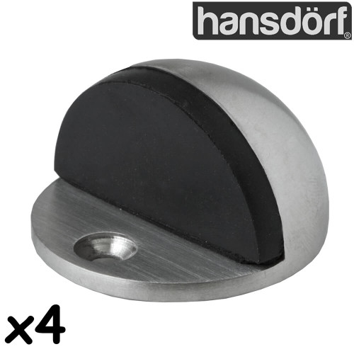 Modern Brushed Stainless Steel Half Dome Floor Mounted Door Stopper 4 Pack Australia