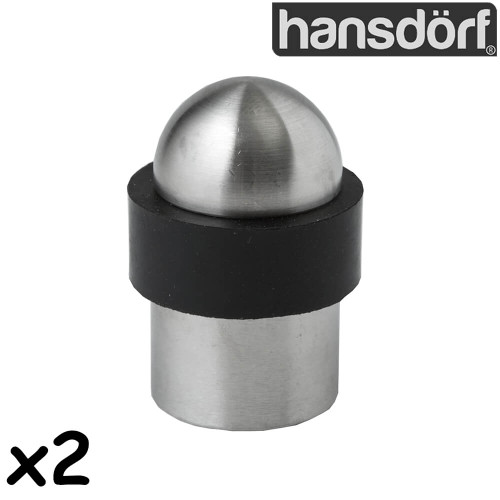Solid stainless steel dome-shaped floor mounted door stopper 2 pack for home and office security in Australia.