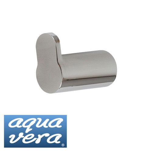 AQUA VERA Pearl Polished Stainless Steel Single Robe Hook, Mirror Finish Designer Bathroom Wall Hook available in Australia.