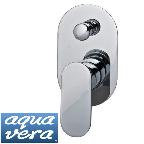 AQUA VERA Eve Wall Mounted Bath and Shower Mixer with Diverter Chrome Finish - Renovator Store Australia