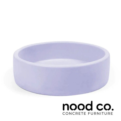 Nood Co Lilac Round Concrete Basin surface mounted bathroom sink Australia.