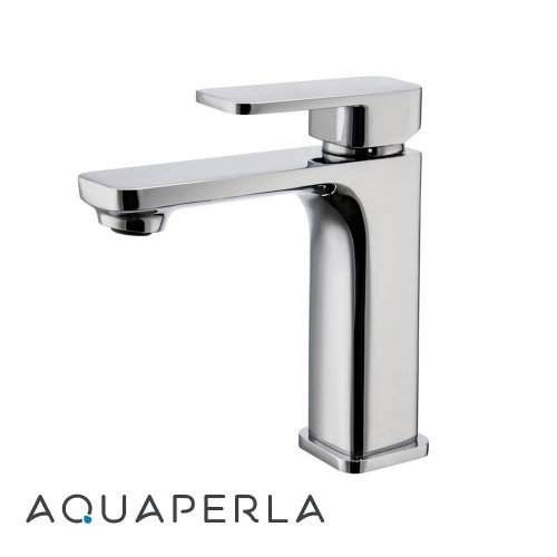 Modern Aquaperla Ivano Chrome Basin Mixer Tap for contemporary Australian bathroom renovations.
