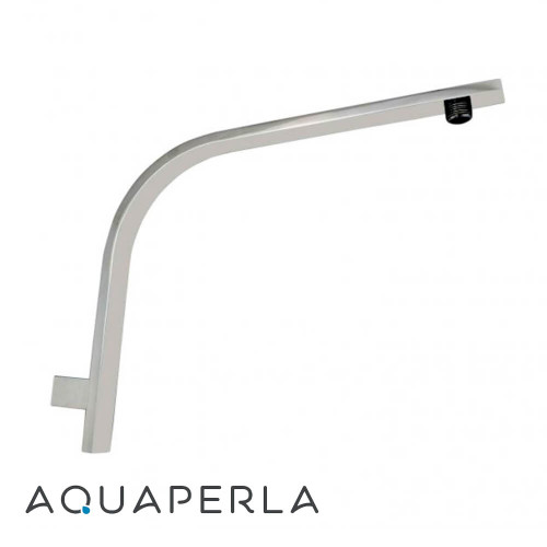 Chrome Wall Mounted L-Shaped Shower Arm with Flat Bar for Rain Shower Head - Australia Bathroom Hardware