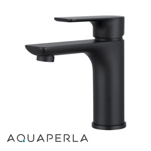 Aquaperla VOG Matte Black Basin Mixer Tap for modern Australian bathrooms