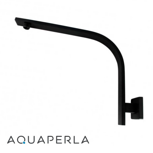 Matte Black Wall Mounted Gooseneck Shower Arm Flat Bar for Australian Bathroom Renovations