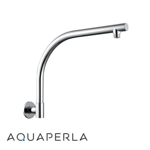 Aquaperla Echo Round Chrome Wall Mounted Swivel Shower Arm for Modern Australian Bathrooms