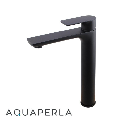 Aquaperla VOG Matte Black Tall Basin Mixer Tap for Modern Bathrooms Australia