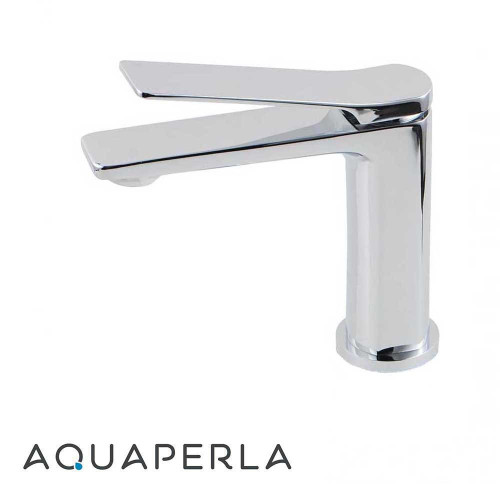 Aquaperla Rushy Chrome Basin Mixer Tap for modern bathroom renovations in Australia.