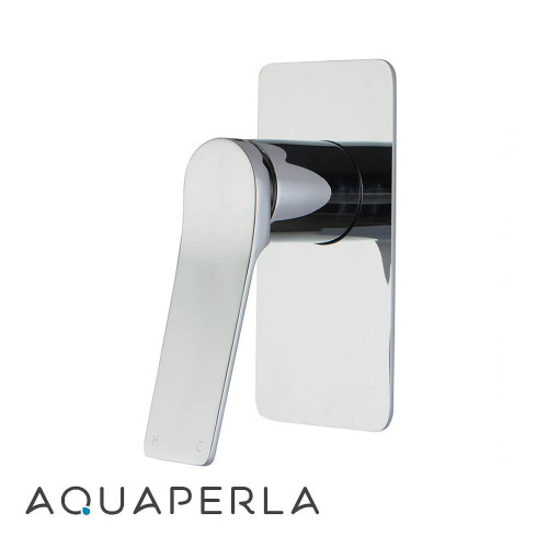 Aquaperla Rushy Chrome Square Bath and Shower Wall Mixer Tap for modern bathroom renovations in Australia.