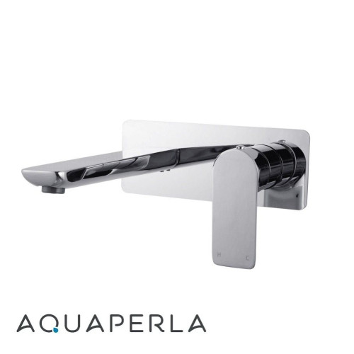 Aquaperla VOG Solid Brass Chrome Wall Mounted Bath and Shower Mixer Tap with Diverter for Australian Bathrooms