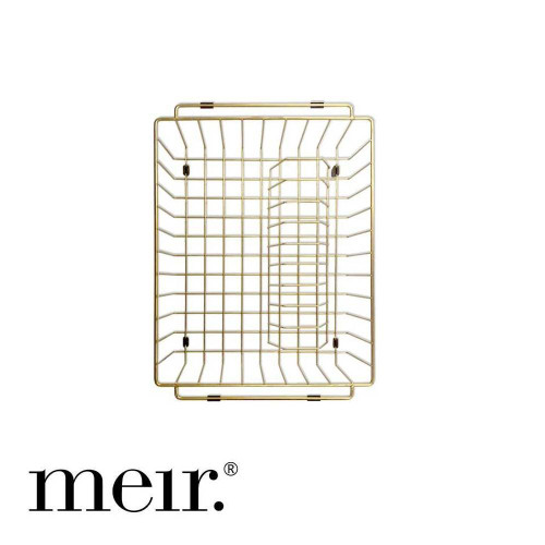 Meir Lavello Gunmetal Black Dish Rack for Kitchen Sinks Australia