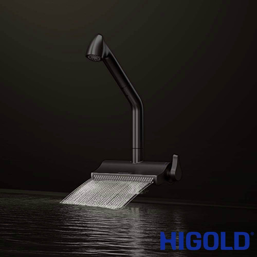 Belle Nova 5.0 (BN5.0) Dual Flow Waterfall & Pull Out Kitchen Mixer Tap - Matte Black Stainless Steel