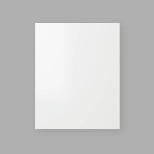 Modern Slab Satin White Flat Pack Kitchen Cabinet Door - 18mm Thick MDF RTA Cabinetry Panel in Australia.