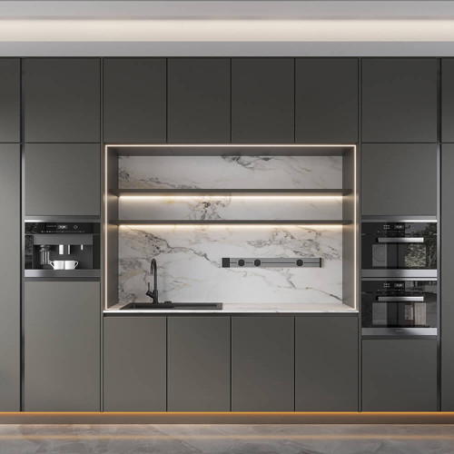 Flat Pack Kitchen Cabinet Filler Panel - 50 x 720mm - 18mm Thick - Satin Ash