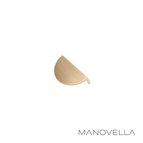 Manovella Iris Brushed Brass Cabinet Pull
