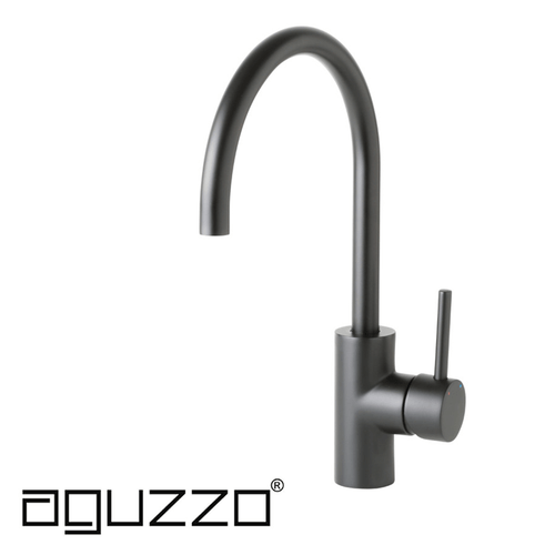 Aguzzo Luca Matte Black Kitchen Tap Mixer with Minimalist Design, available at Renovator Store Australia.