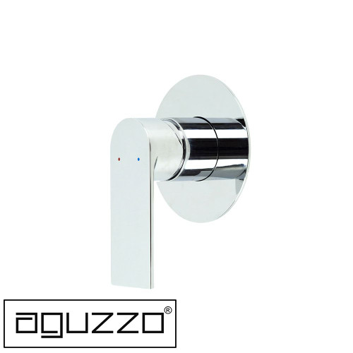 Aguzzo Prato Wall Mounted Bath and Shower Mixer in Luxury Chrome for modern Australian bathrooms.