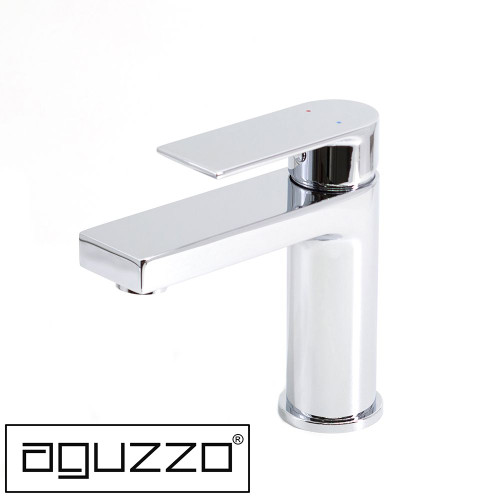 Modern Polished Chrome Single Lever Basin Mixer Tap by Aguzzo Prato for Luxury Bathrooms in Australia
